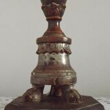 Antique 18th Century Church Altar Candlestick Converted to Table Lamp