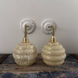Pair of Art Deco wall lights