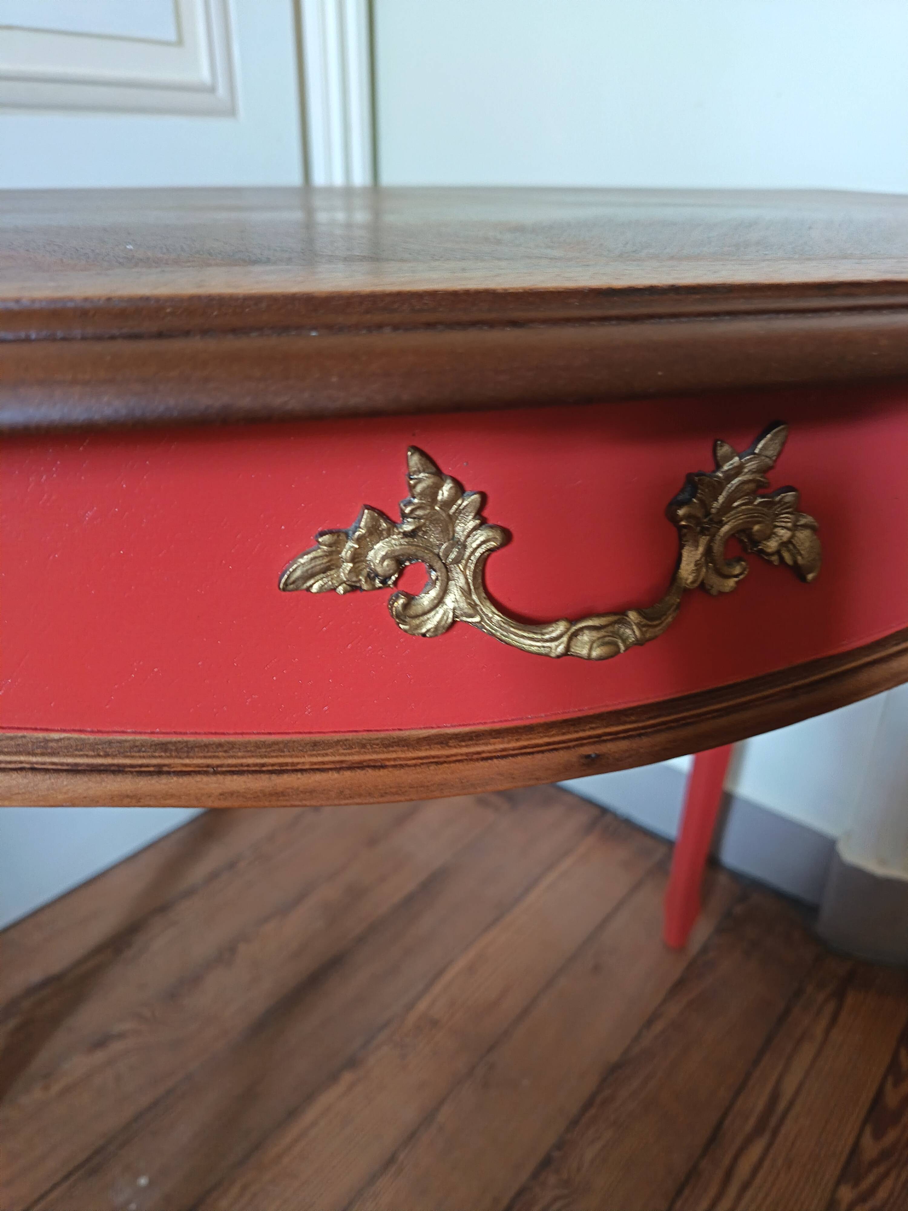 Bureau polychrome style Louis XV