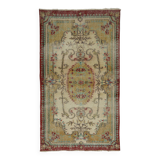 ONE-OF-A-KIND TURKISH HANDWOVEN VINTAGE RUG - RUSTIC VINTAGE CHARM 210X 120