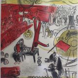 Marc CHAGALL Lithographic poster Mourlot Revolution 1963 Painters witnesses of their time