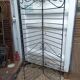 Grille pare vue tuteur porte plante fleurs métal patiné dpm 0823444
