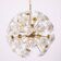 Sputnik Chandelier by Kamenicky Senov, Czechoslovakia, 1970s, Brass / Glass