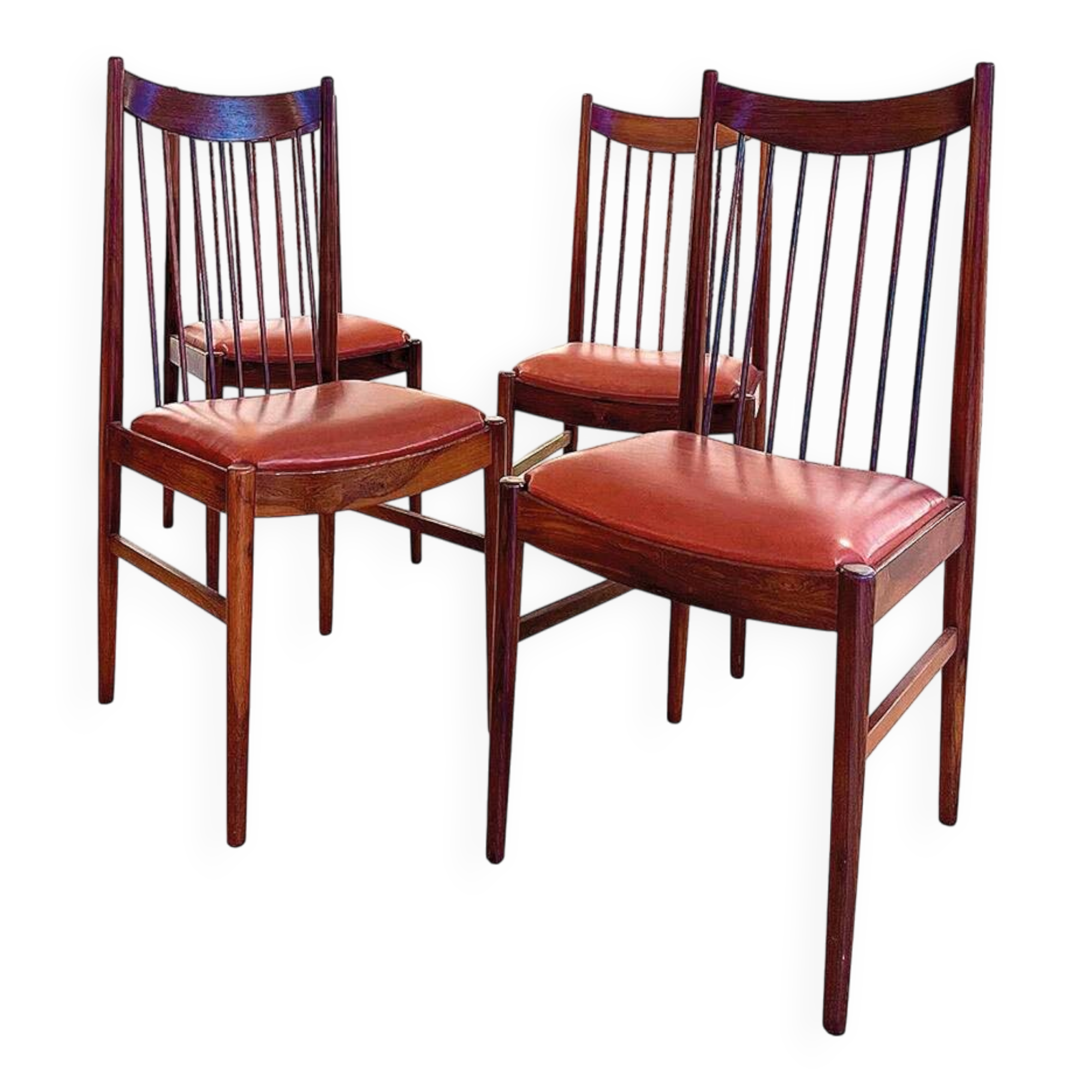 Rosewood chair and leather model 422 by Arne Vodder