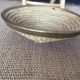 Straw and brass basket