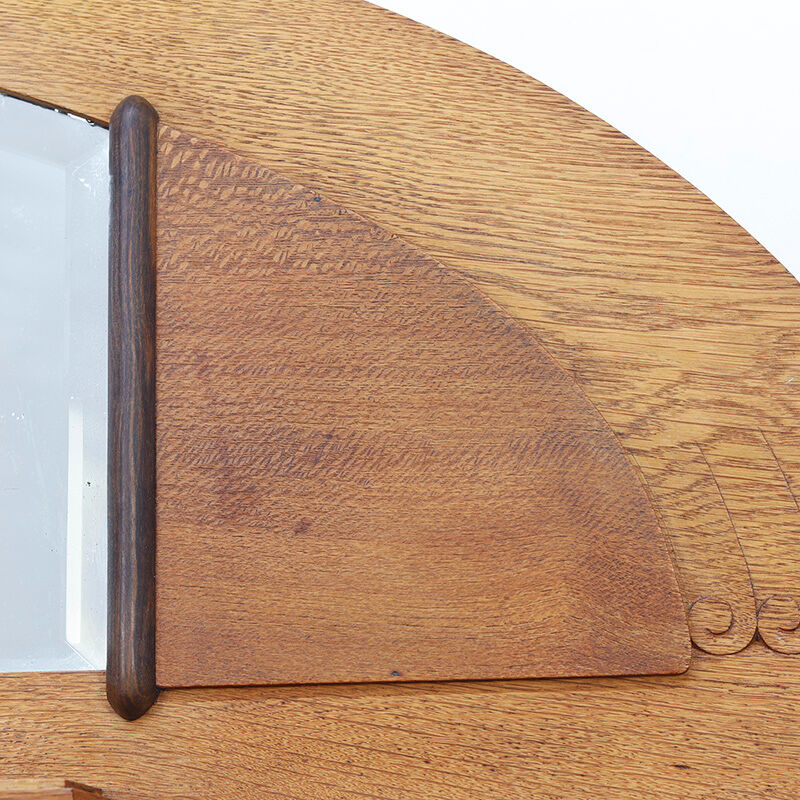 Buffet Art Déco des années 1930 avec miroir