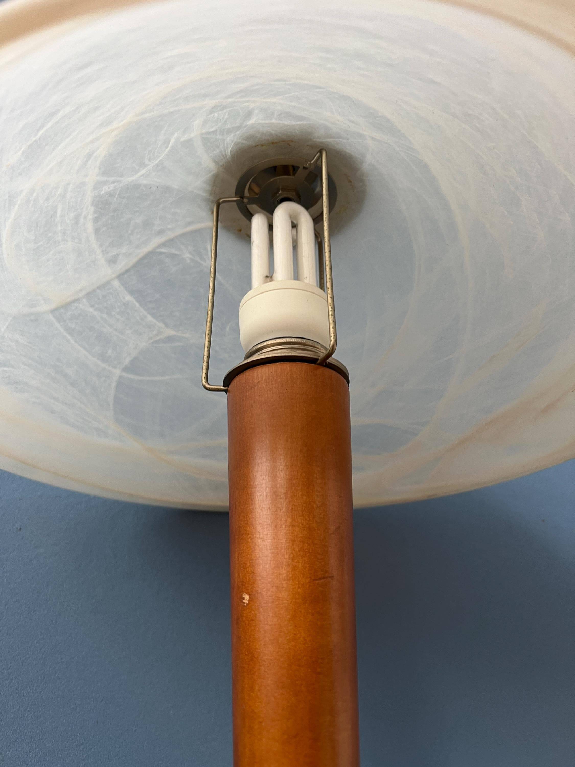 Lampe de table champignon post-moderne - lampe de table en verre Art nouveau