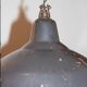 Suspension acier émaillé années 50