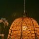 Vintage pendant light in natural materials