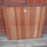 Miroir vintage en teck Danemark 1970 - 49x49cm