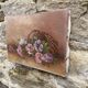 Painting bouquet, canvas on frame flowers 27X19.5