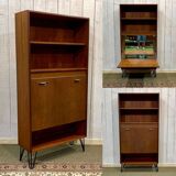 70s Teak Bar Library Shelf