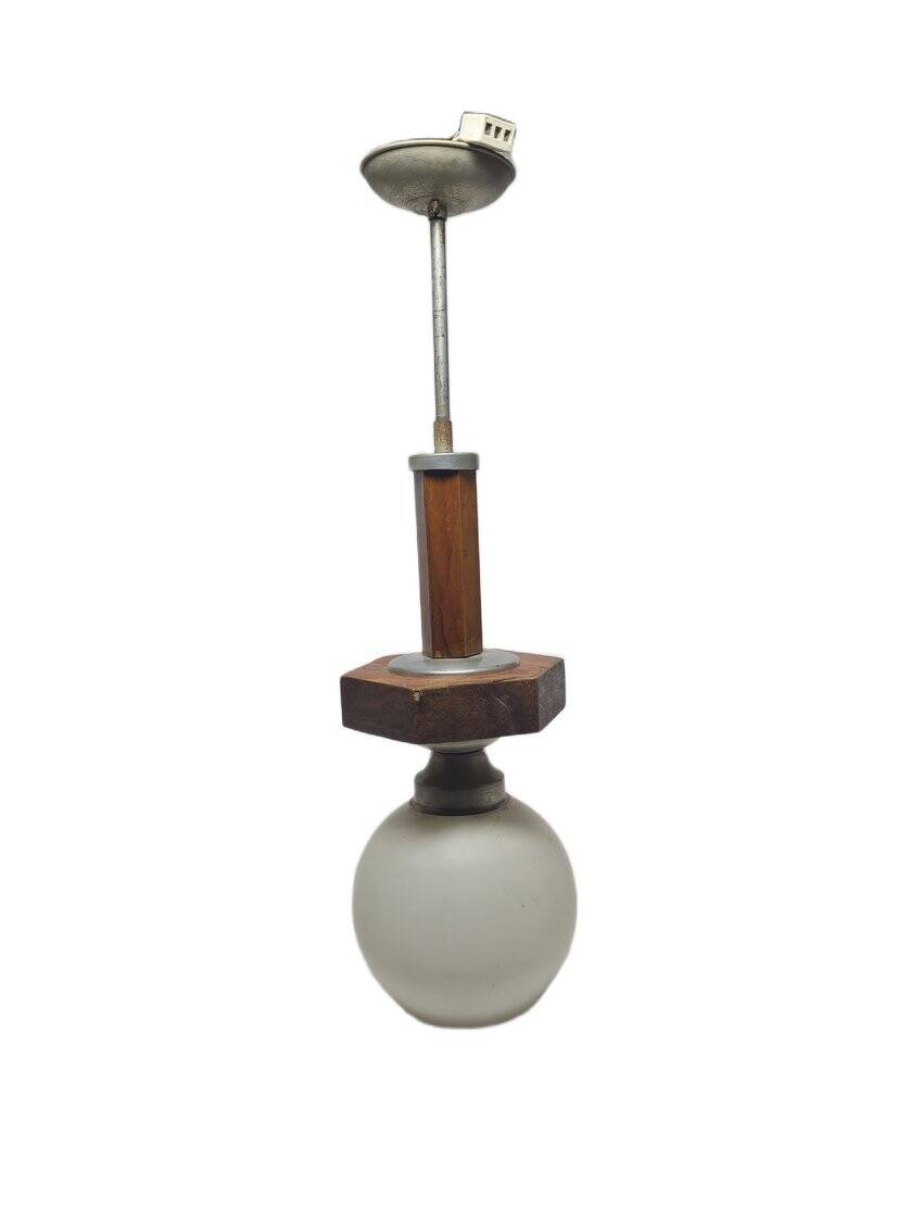 Art Deco pendant lamp, former Czechoslovakia, 1950s