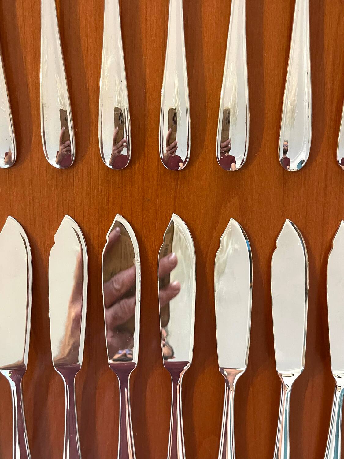 Christofle Dax model, fish cutlery