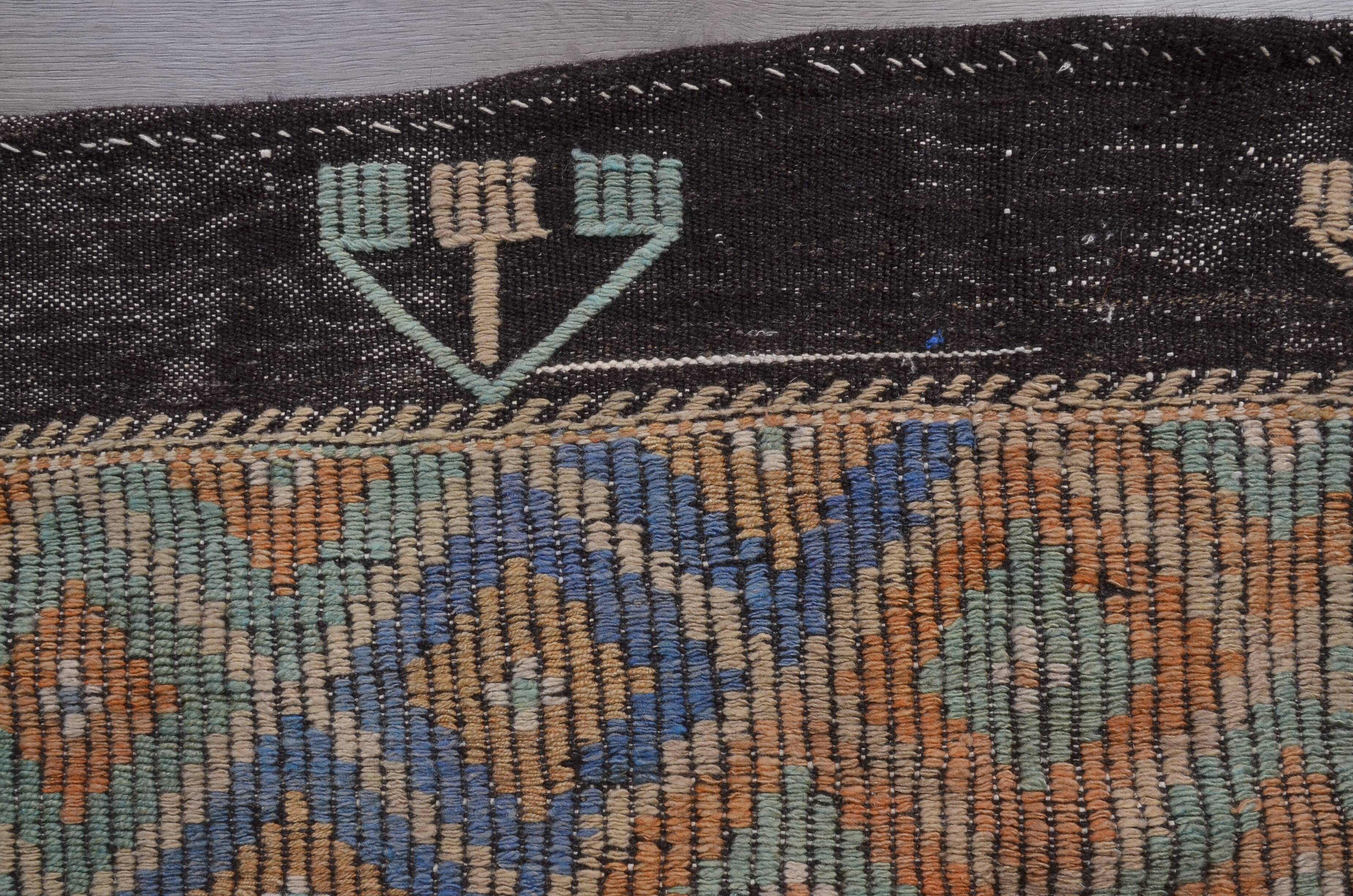 Handwoven Tribal Oushak Kilim Rug sku 1896