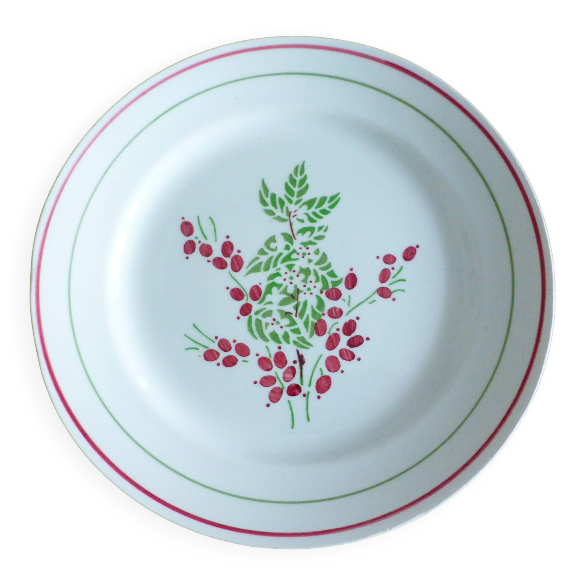 1 red and green flat plate 221238