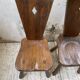Chaises chêne massif chapo savoyarde art populaire