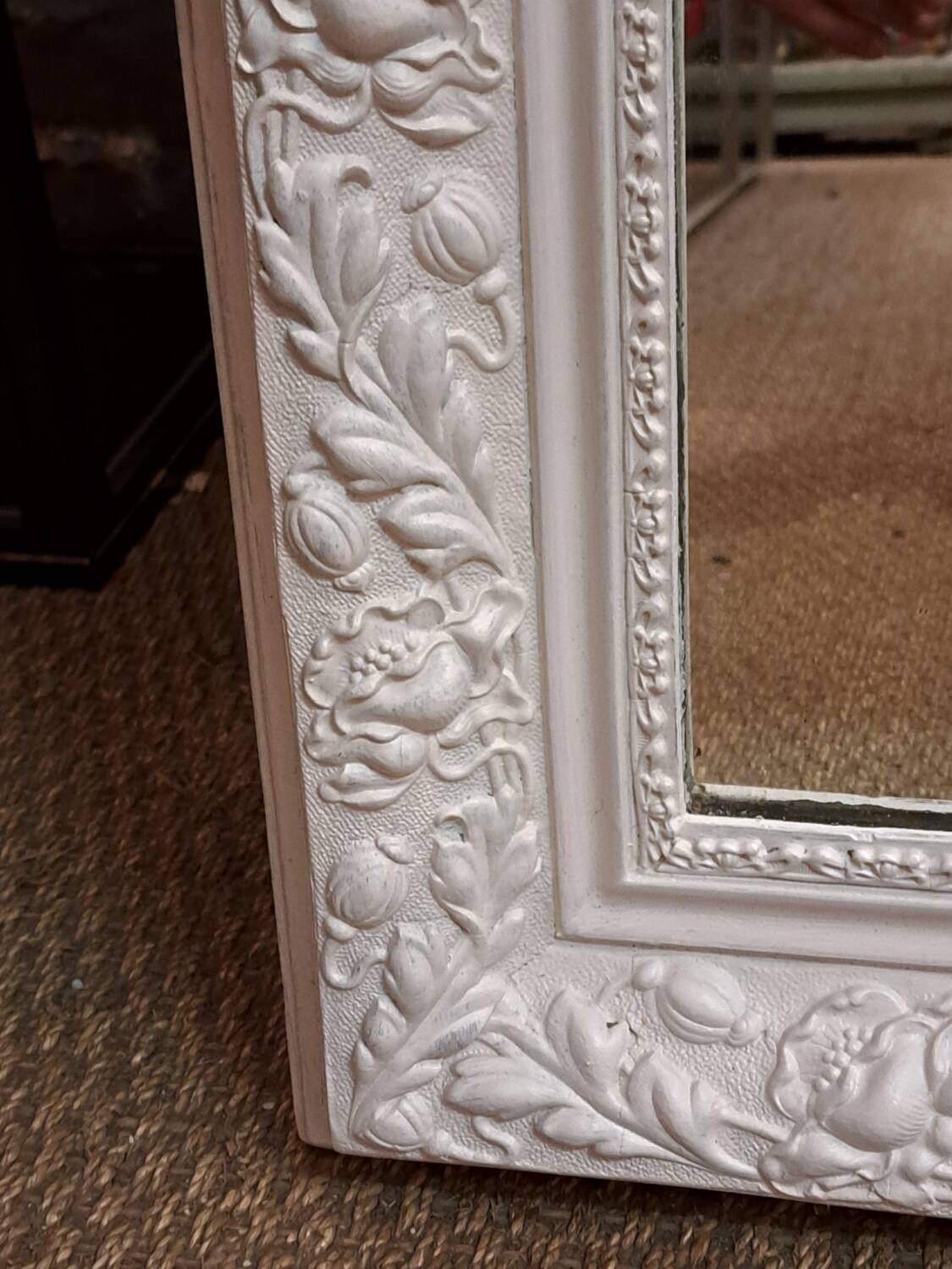 Louis Philippe mirror with patinated cartouche