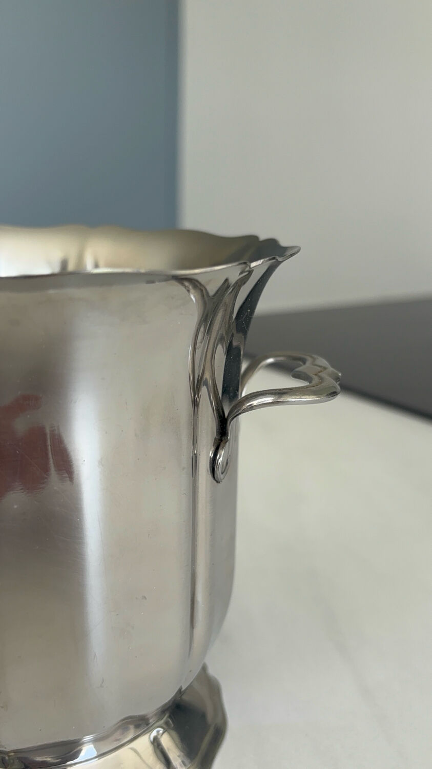 Vintage Guy Degrenne stainless steel ice bucket – ice tray with handles m