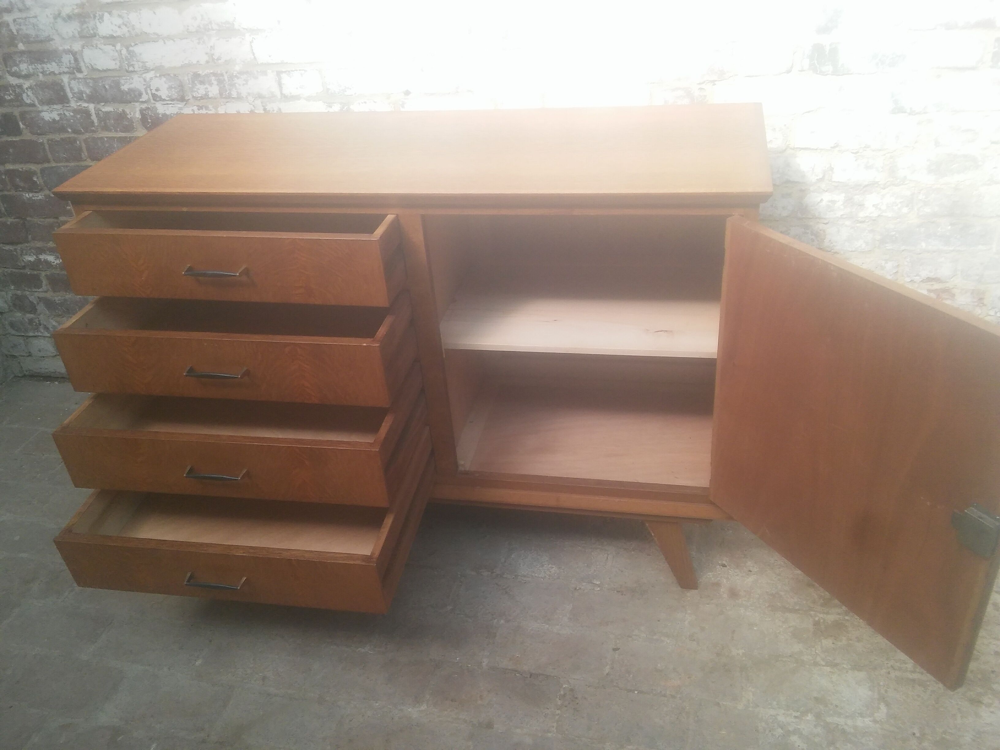 Scandinavian dresser with compass feet
