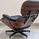 Lounge chair and ottoman by Herman Miller Charles & Ray Eames, rosewood.