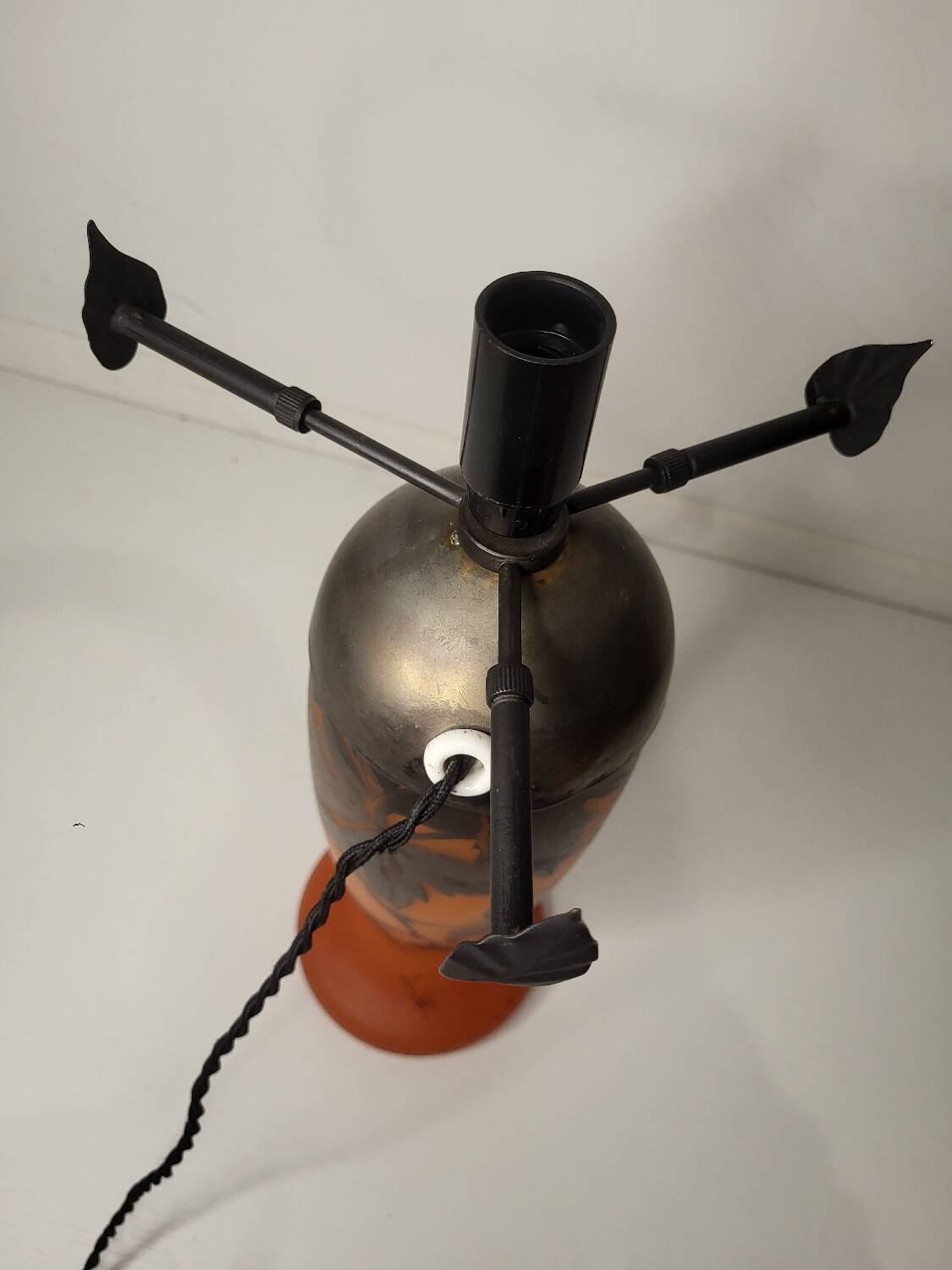 Lampe en verre- art nouveau
