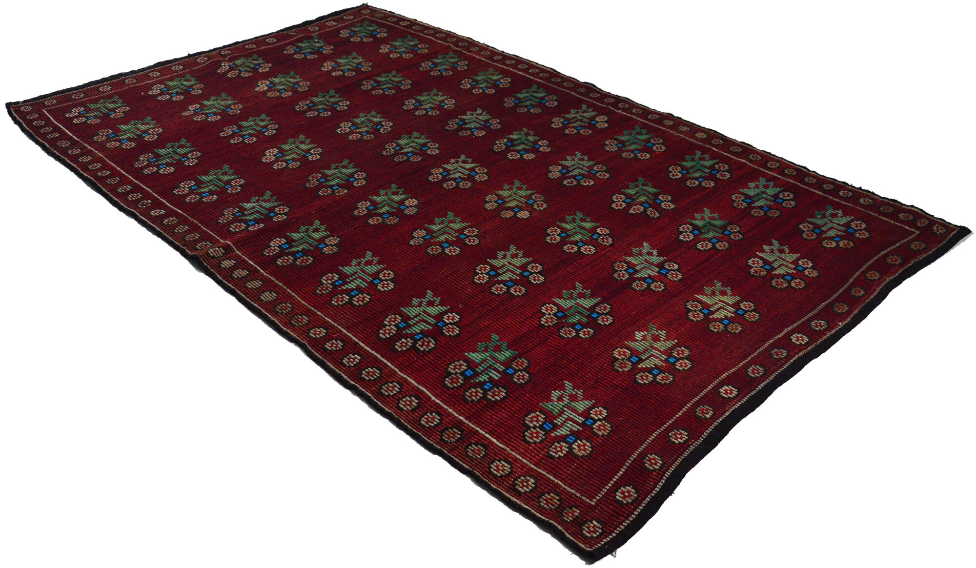Anatolian handmade kilim rug 321 cm x 204 cm