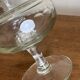 XXL neoclassical 19th-century medical vase in flat-cut crystal