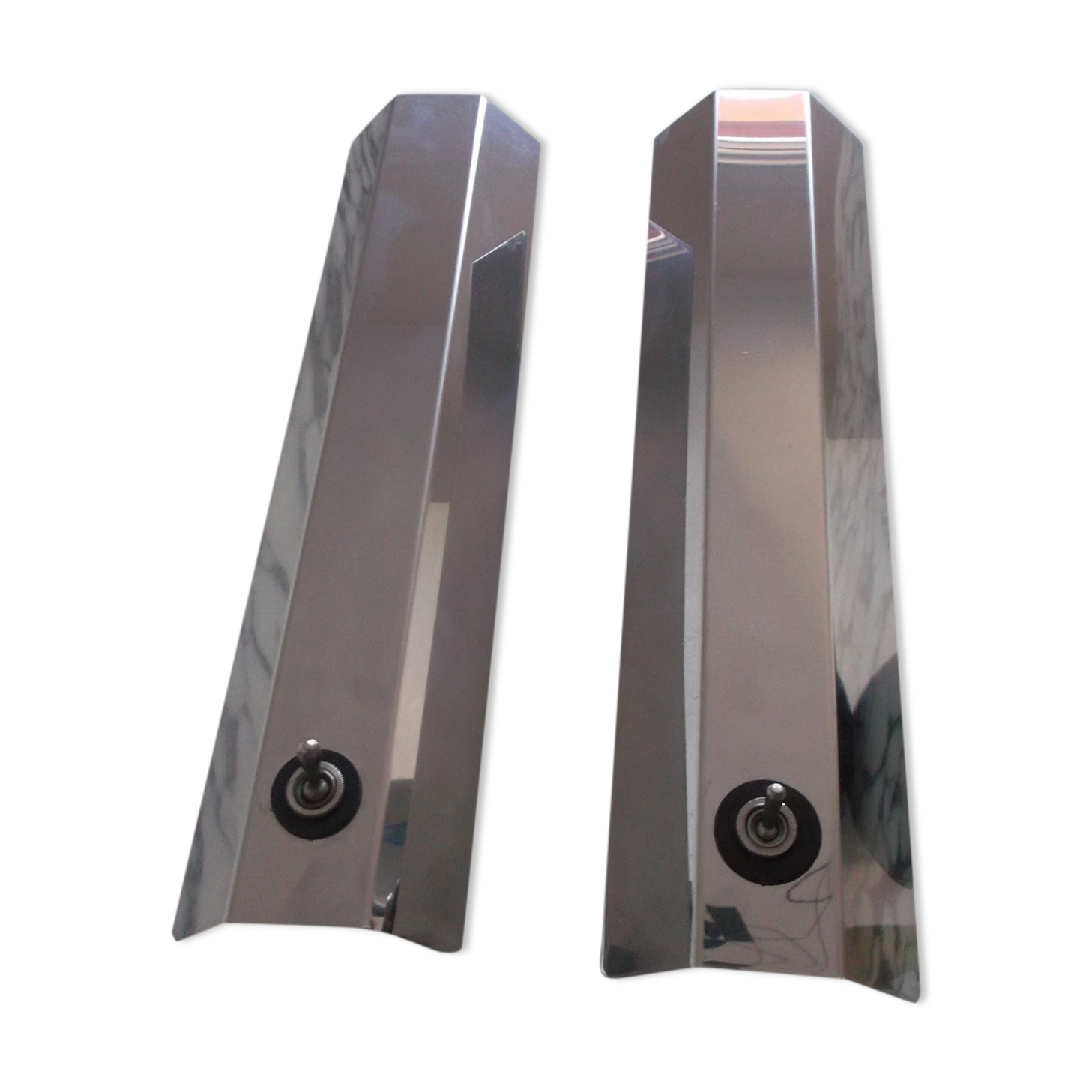 Pair of vintage chrome