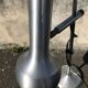 Vintage stainless steel lamp 1970