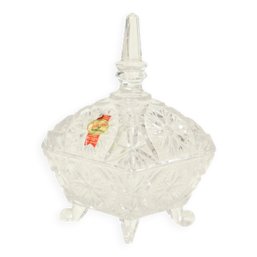 Vintage Crystal Bonbonniere Candy Dish West Germany