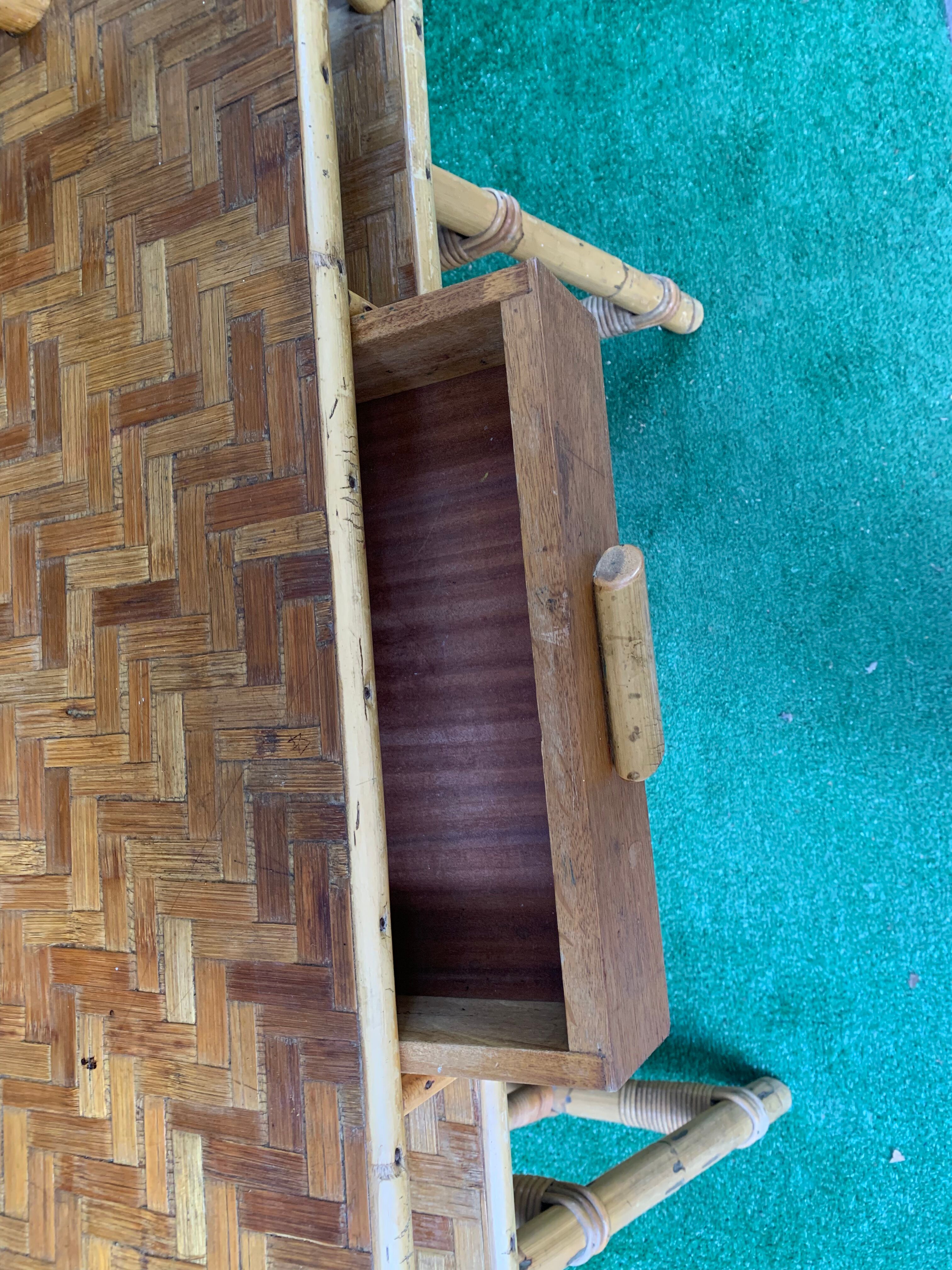 Rattan desk from the 60's