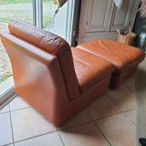 Heater and its vintage footrest rock bobois