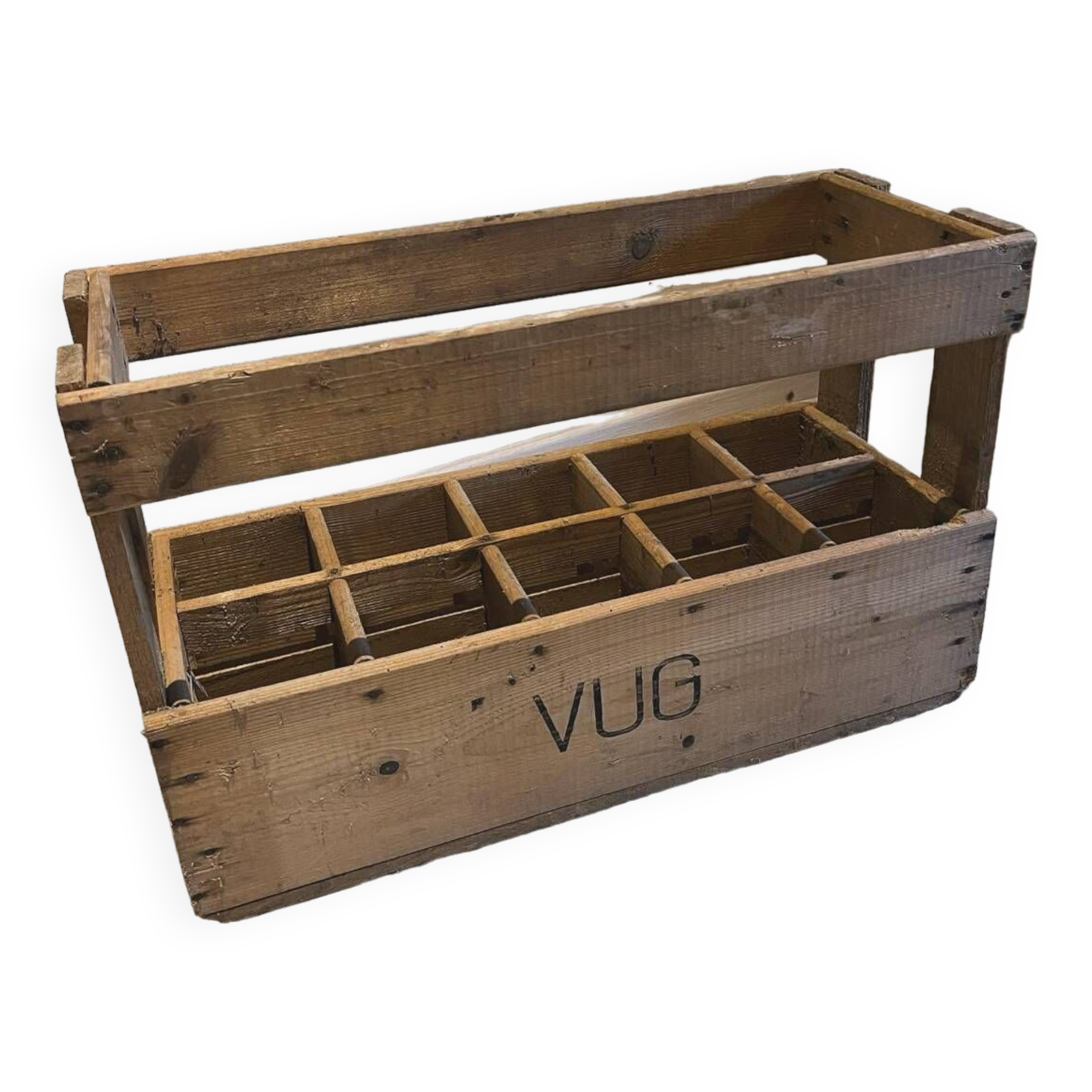 VUG wooden bottle rack 1930/40