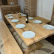 Table de monastère en chêne massif