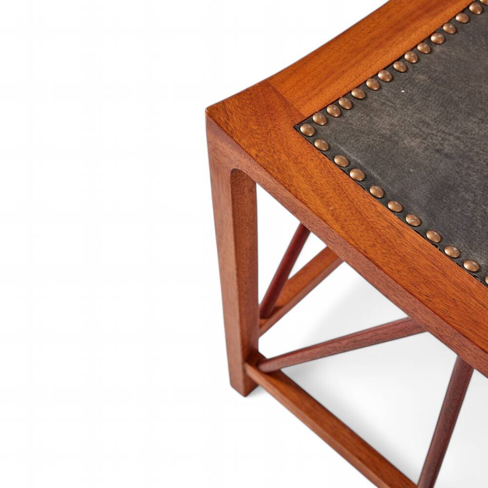 Tutankhamun stool in mahogany by Josef Frank