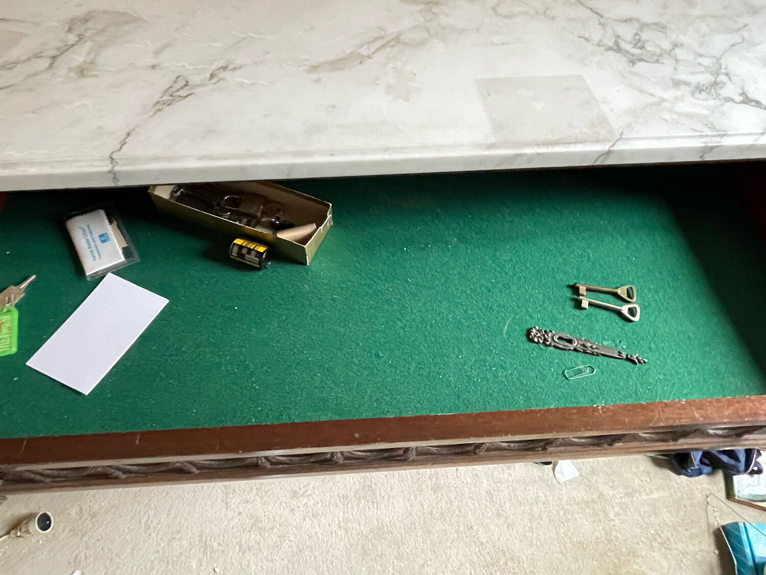 Sideboard with marble top