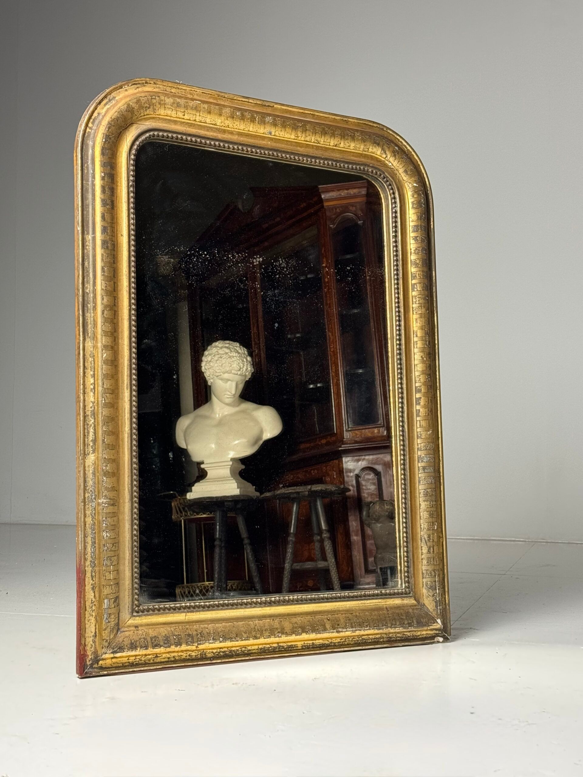 Miroir doré Louis Philippe du 19ème siècle