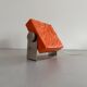 Orange Pop Art ambient night lamp in plexiglass by Uwe Mersch Design, 1970s, Germany.