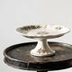 Antique compote dish "Marrons" Longchamp earthenware, polychrome ironstone.