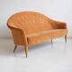 Canapé Paradise with orange fabric upholstery by Kerstin Hörlin-Holmqvist