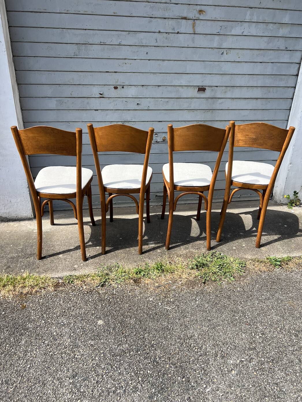 (Lot) 4 Chaises Bistrot Vintage (Restaurées)