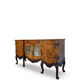 Buffet en noyer burr italien, années 1930.
