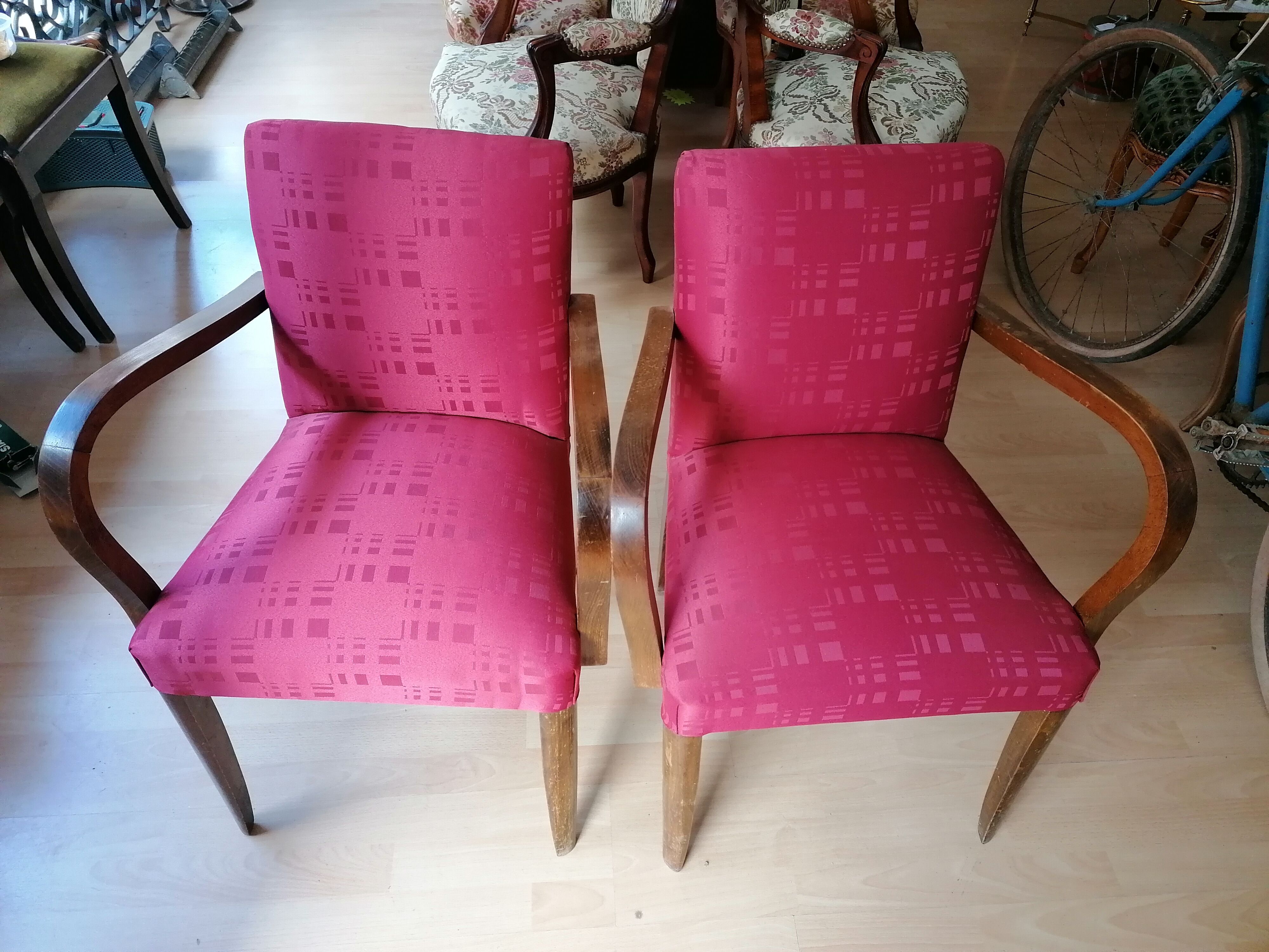 Pair of bridge chairs