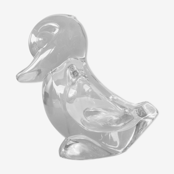 Colorless crystal pocket empty of Duck-shaped Valves