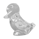 Colorless crystal pocket empty of Duck-shaped Valves