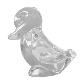 Colorless crystal pocket empty of Duck-shaped Valves