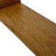 Vintage oak wall rack book shelf 1970s wood minimalist design