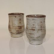Pair of vintage Accolay ceramic vases signed