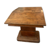 Double art deco oak desk